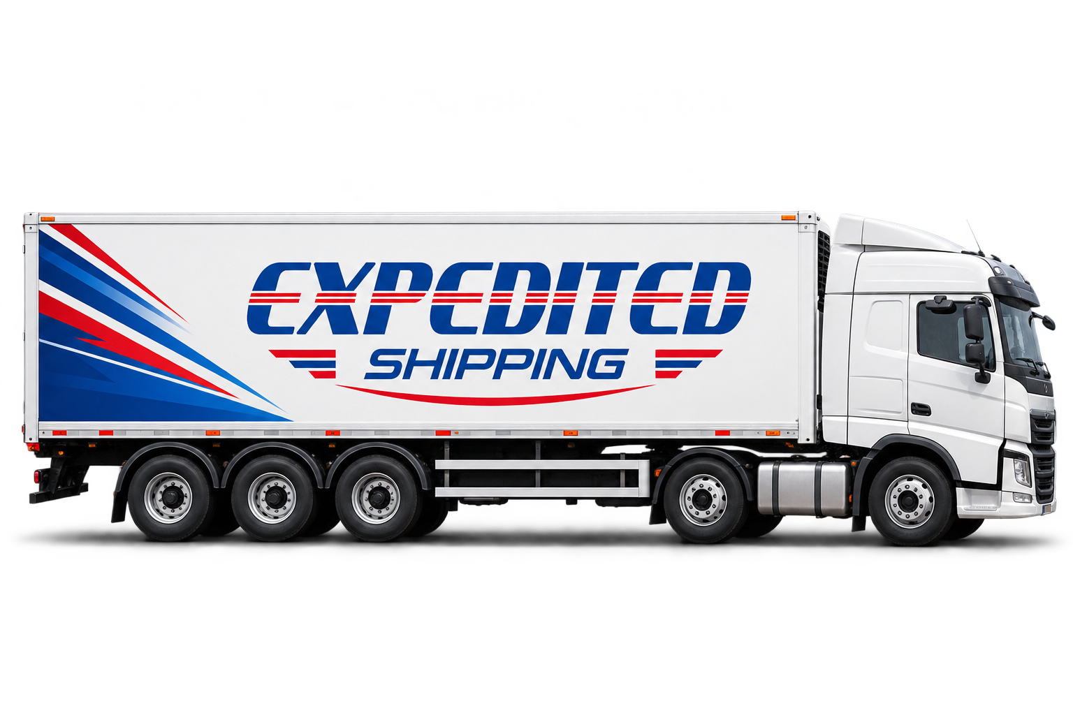 Expedited Shipping cargo truck